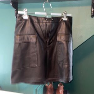 Steve Madden faux leather mini skirt